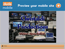 Tablet Screenshot of christaldiproductions.com